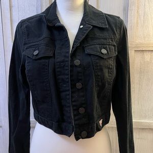 Guess cropped denim jacket size medium